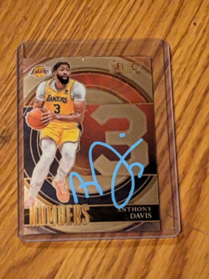 Anthony Davis autographed card w/coa