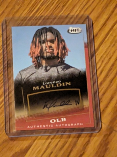 2015 Sage Hit Auto Red Lorenzo Mauldin #A49 Rookie Auto RC