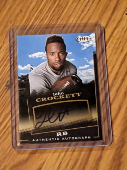 2015 SAGE HIT Autographs Black John Crockett Auto North Dakota State Bison #A32