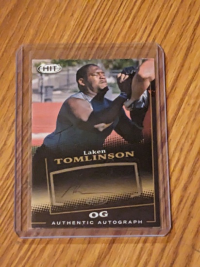 Laken Tomlinson 2015 SAGE HIT RC Autograph Auto #A71 Duke Blue Devils