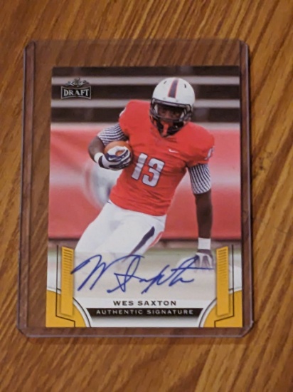 Wes Saxton 2015 Leaf Draft rookie RC autograph auto card BA-WS1
