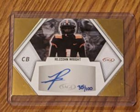 35/100 SP Rejzohn Wright 2023 Sage Gold Auto Parallel RC