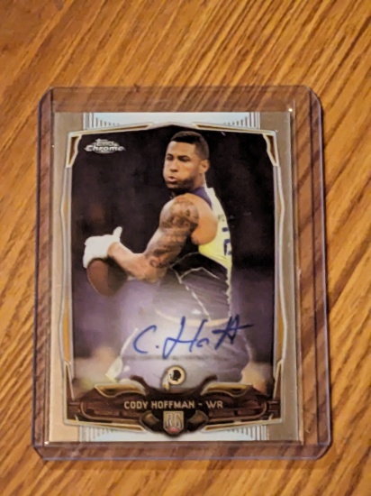 2014 Topps Chrome Cody Hoffman Autograph Rookie On Card Auto #123