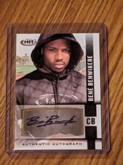 Bene Benwikere 2014 SAGE HIT Auto AU #A21 RC Card San Jose State Spartans