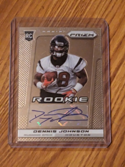 2013 Panini Prizm - Dennis Johnson #228 Houston Texans RC  AUTO