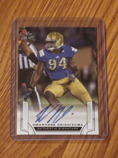 Owamagbe Odighizuwa 2015 Leaf Draft RC Rookie Auto Autograph # BA-001