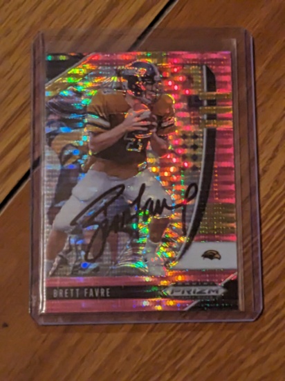 Brett Favre autographed card w/coa
