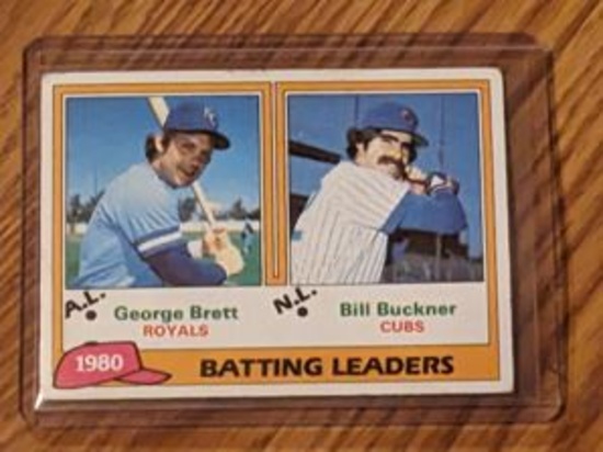 1977 Topps #1 Batting Leaders George Brett - Bill Madlock