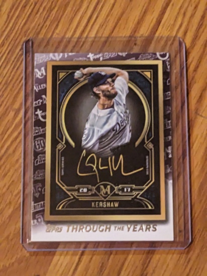 2021 Topps Through the Years #TTY11 Clayton Kershaw Los Angeles Dodgers LA