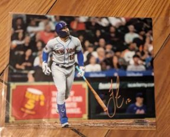 Francisco Lindor Signed 8X10 Photo w/coa