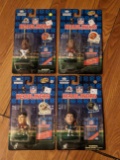 4 unopened headliners lot; marcus allen/bruce smith/steve young/mark brunell