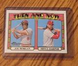 2021 Topps Heritage THEN AND NOW #TN-13 BRYCE HARPER & JOE MORGAN Phillies