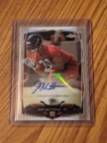 2014 Jake Matthews Topps Chrome Auto RC Falcons Texas A&M