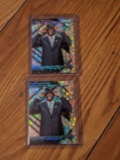 x2 lot both being 2018-19 PANINI PRIZM LUCK OF THE LOTTERY ROOKIE RC DISCO SILVER MO BAMBA's