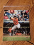 Jose Altuve autographed 8x10 photo with coa sticker only
