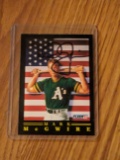 Mark Mcgwire autographed card w/coa