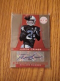 2012 Totally Certified Platinum Red 253/290 SP Juron Criner #139 Rookie Auto RC