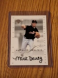 Mark Dewey 1996 Leaf Authentic Signature Series On Card Autograph Auto