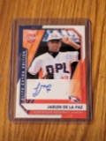 2021 Panini Elite Extra Edition Signatures Jarlen de la Paz Rookie Auto
