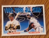 Barry Bonds autographed card w/coa