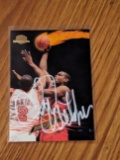 Chris Webber autographed card w/coa