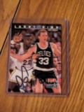 Larry Bird autographed card w/coa