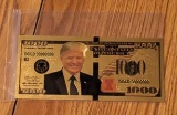 Donald Trump $1000 Bill, Bank Note - 24kt Gold Foil Commemorative