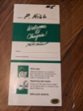 Pat Hill autographed locker tag with coa