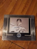 Mickey Mantle autographed framed picture with coa