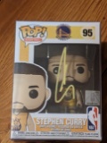 Stephen Curry autographed funko pop figure with coa