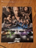 Vin Diesel, John Cena, Jason Momoa autographed 8x10 photo with coa