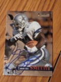Emmitt Smith autographed card with coa sticker only
