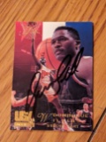Dominique Wilkins autographed card w/coa