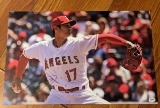 Angels Shohei Ohtani Signed 11x17 with coa