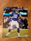 Eli Manning autographed photo with coa
