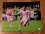 Lionel Messi autographed 11x14 photo with coa
