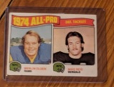 1975 Topps #215 1974 All-Pro Defensive Tackles (Merlin Olsen / Mike Reid)
