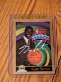 Gary Payton autographed card w/coa