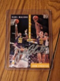 John Stockton autographed card w/coa