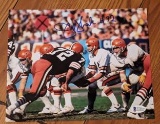 Jerry Sherk autographed 8x10 photo with beckett COA sticker stamped/witnessed auto