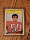 1972 Topps Football Greg Brezina RC #196 Atlanta Falcons Vintage NFL Rookie Card