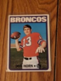 1972 Topps Vintage Football Don Horn #178 Denver Broncos