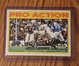 1972 Topps #261 Pro Action Greg Landry Vintage Football Card