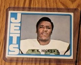 1972 Topps #246 W.K. Hicks New York Jets NFL Vintage Football Card