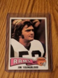VINTAGE 1975 Topps Football - JIM YOUNGBLOOD # 176 RC/Rookie