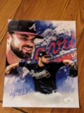 Bryse Wilson autographed 8x10 photo with jsa coa sticker only