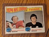 1975 Topps Football #2- 1974 NFL Passing Leaders Sonny Jurgensen, Ken Anderson