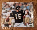 Ryan Leaf autographed 8x10 photo with JSA coa