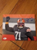 Jerdrick Wills autographed 8x10 photo with beckett coa Sticker