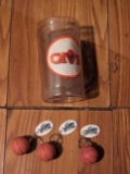 x3 Cavaliers Vintage key chain balls and cavs cup